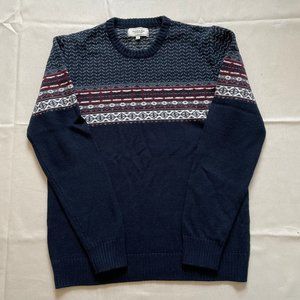 Mens Navy Sweater - Crew Neck - Frank & Oak - Size Medium